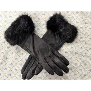 Leather + Cashmere Gloves
